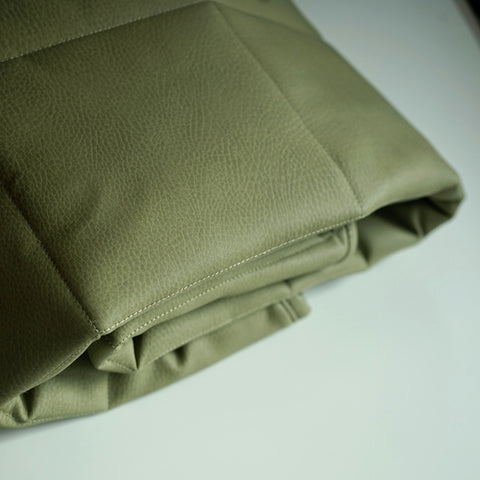 lullypop Vegan Leather Padded Play Mat in Olive