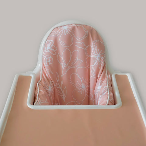 lullypop High Chair Cushion Cover in Peach Blossom
