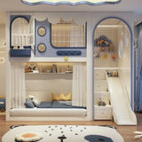 Nukhome Blue Postia Bunk Bed (D21 - Blue - Bunk)