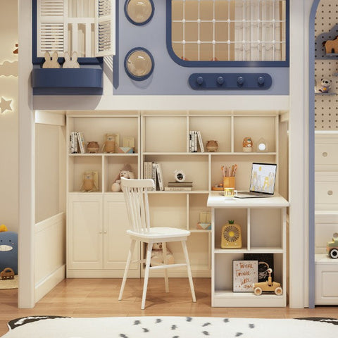 Nukhome Postia Loft Table and Storage Options