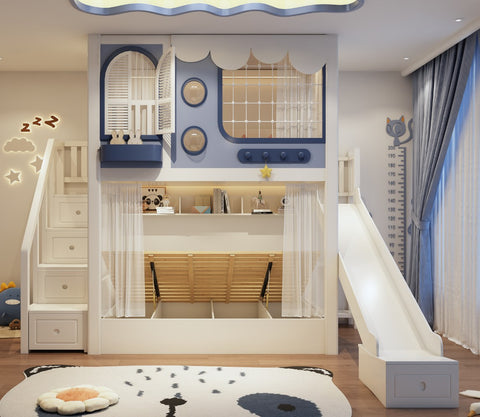 Nukhome Postia Full Height Bunk Bed (Customizable)