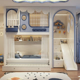 Nukhome Blue Postia Bunk Bed (D21 - Blue - Bunk)