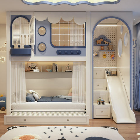 Nukhome Postia Full Height Bunk Bed (Customizable)