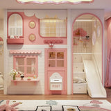 Nukhome Pink Postia Bunk Bed (D21 - Pink - Bunk)