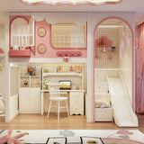 Nukhome Pink Postia Loft Bed (D21 - Pink - Loft)