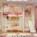 Nukhome Pink Postia Bunk Bed (D21 - Pink - Bunk)