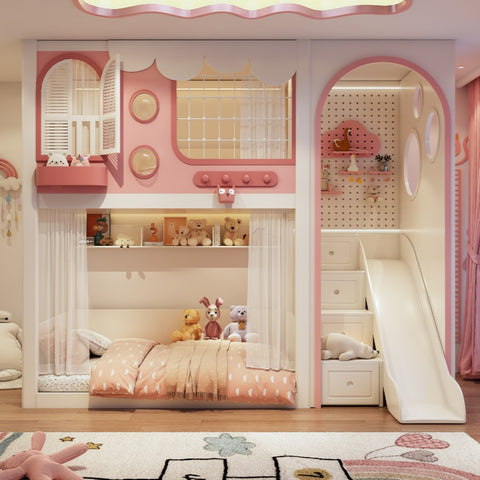 Nukhome Postia Full Height Bunk Bed (Customizable)