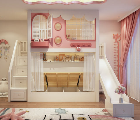 Nukhome Postia Full Height Bunk Bed (Customizable)