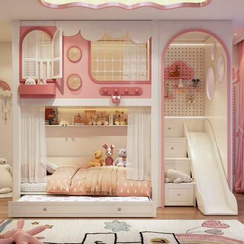 Nukhome Postia Full Height Bunk Bed (Customizable)