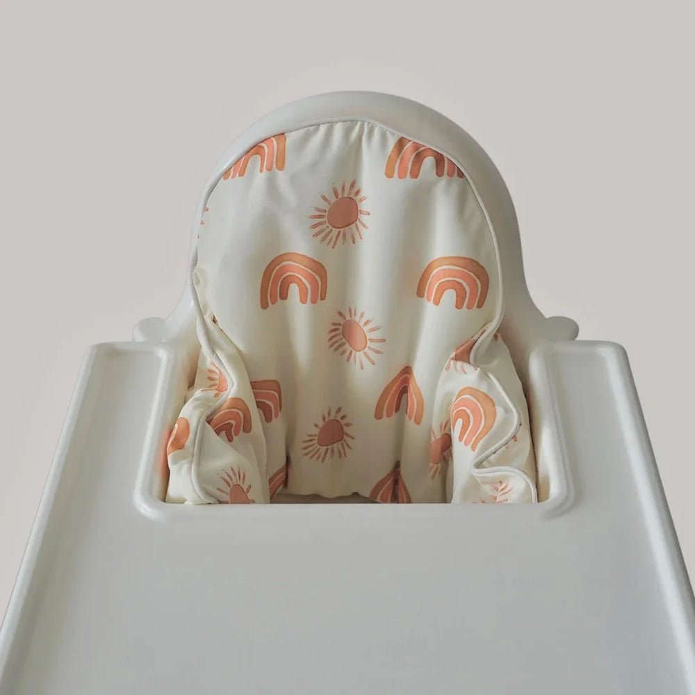 lullypop High Chair Cushion Cover in Rainbow and Sun