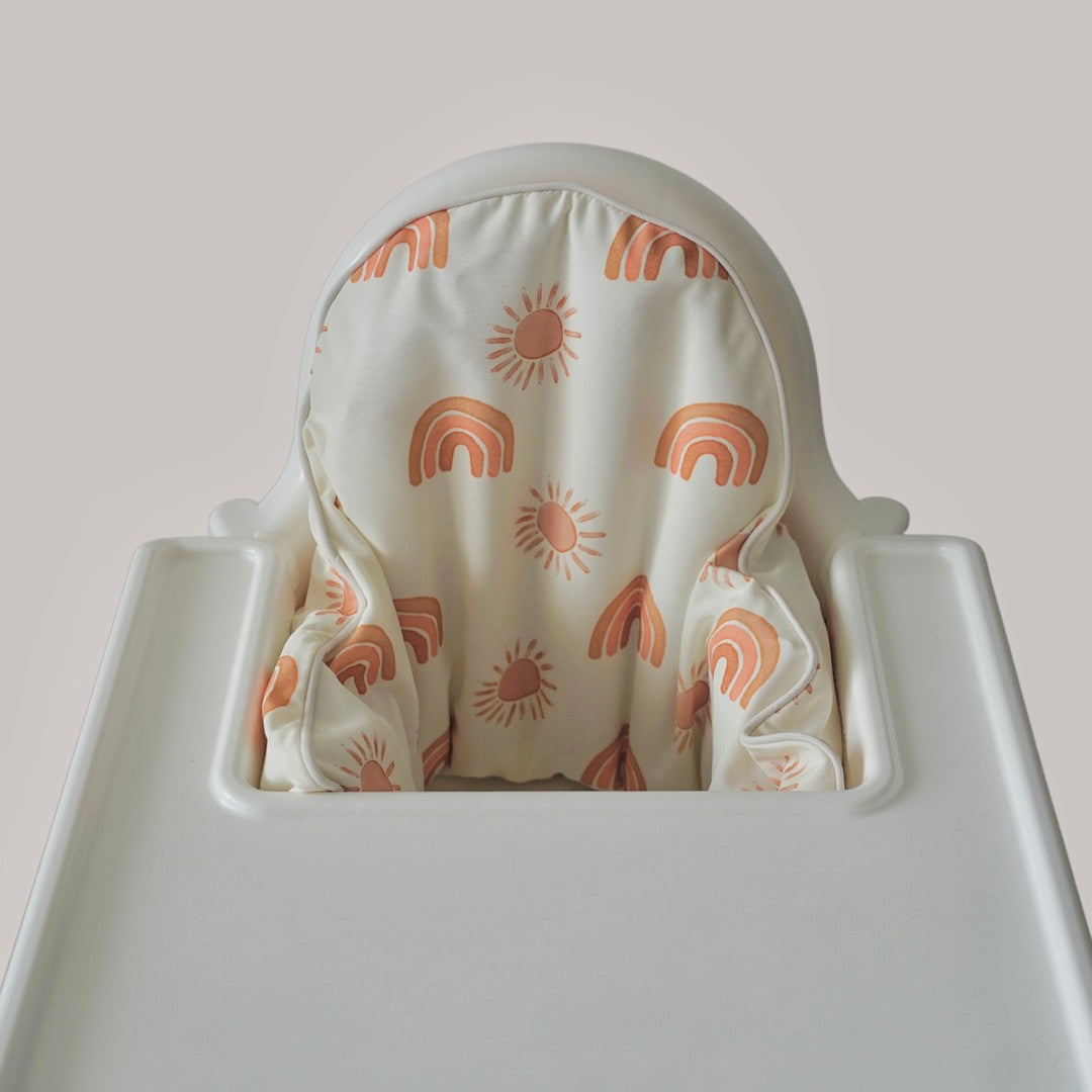lullypop High Chair Cushion Cover in Rainbow and Sun