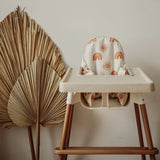 lullypop High Chair Cushion Cover in Rainbow and Sun
