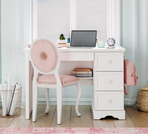 Cilek Rustic White Small Study Desk