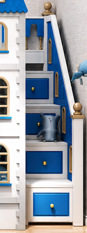 Nukhome Blue Castle Height Bunk (C011 - Blue)