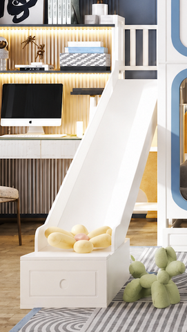Nukhome Blue Skytron Bunk Bed (P072 - Blue)