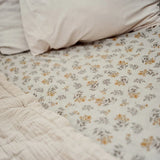 lullypop Fitted Cot Sheet (140x80cm) - Summer Meadow