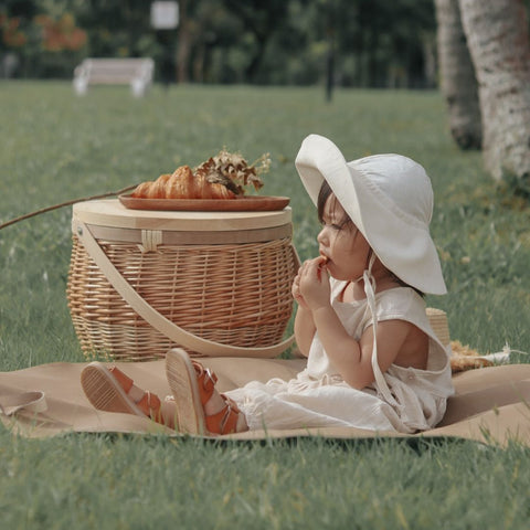 lullypop Toddler's Sun Hat in Cream