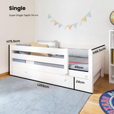 ModBed Kids Low Bed with Pullout (Single or SS)