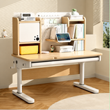 FLEK M21H Large Ergo Kids Study Desk with Unit (With Chair and Stool Option) - L120 x D60 x H114-137cm