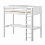 Maxtrix Kids Teenage High Loft w Front Straight Ladder w Table