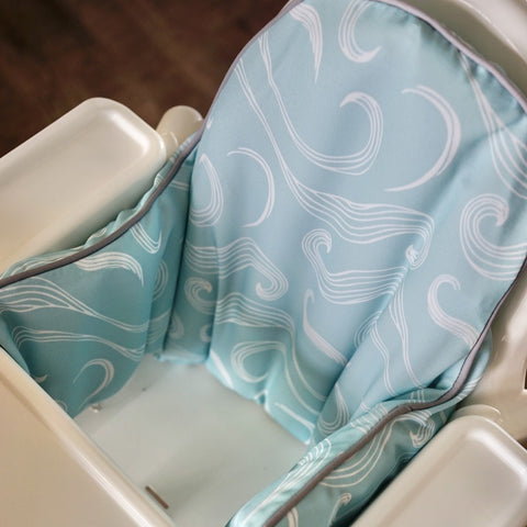 lullypop High Chair Cushion Cover in Waves
