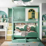 Nukhome Louver House Bunk Bed (A067)
