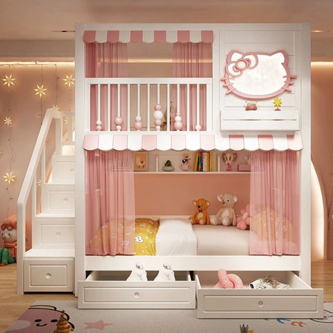 Nukhome Little Kitty Full Height Bunk Bed (Customizable)