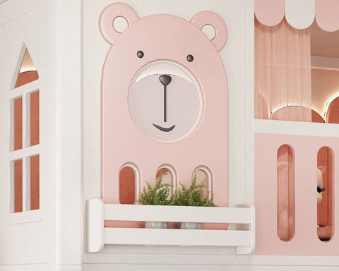 Nukhome Beary Bear Full Height Bunk Bed (Customizable)