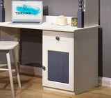 HB Rooms Royal Blue L-Shape Study Desk with Unit
