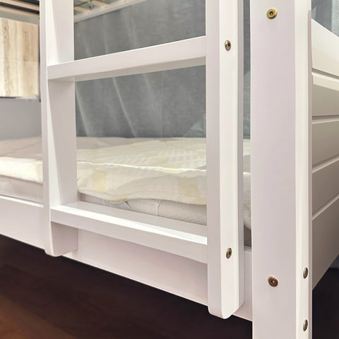 Oslo Basics Classic White Bunk Bed (Single Size)