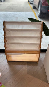 FIJN White Fabric Kids Magazine Rack (Small) (Display Unit)