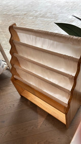 FIJN White Fabric Kids Magazine Rack (Small) (Display Unit)