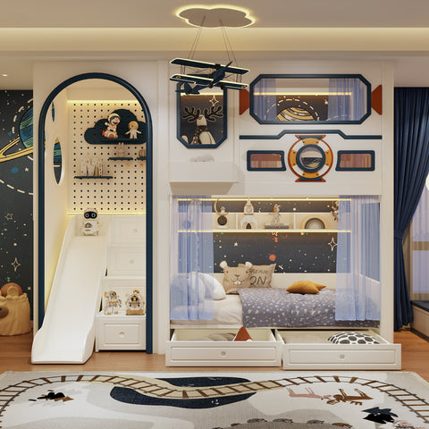 Nukhome X-Wing Full Height Bunk Bed (Customizable)