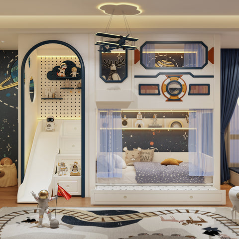 Nukhome X-Wing Full Height Bunk Bed (Customizable)