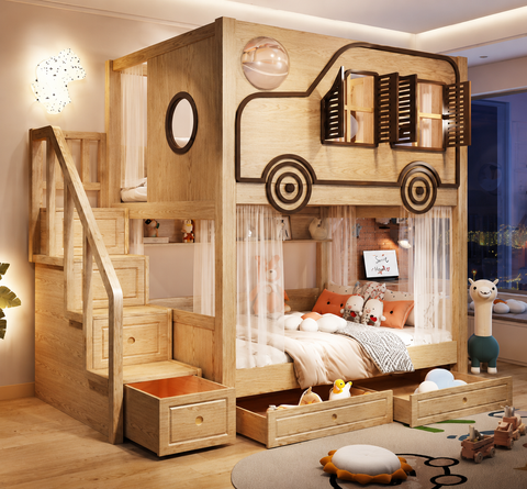 Nukhome Little Explorer Bunk Bed - Dark (N2)
