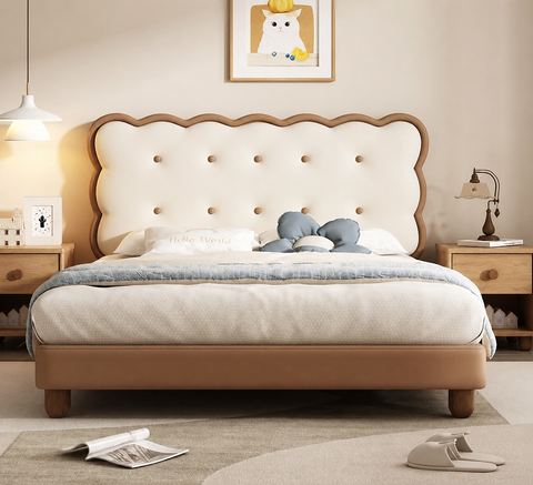 HB Rooms Wavy Biscuit Bed