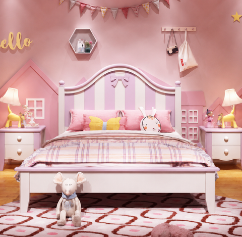 Nukhome Sweet Bow Queen Bed (DR02)