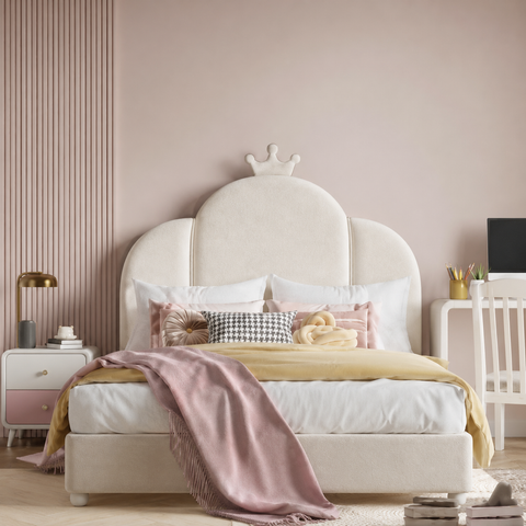 HB Rooms Ivory Crown Bed