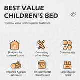 Nukhome Pink Tree House Bunk Bed (S006)
