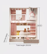 Nukhome Pink Little Hopper Bunk Bed (D7)