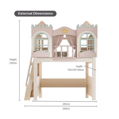 Nukhome Dream Castle Loft Bed (Customizable)