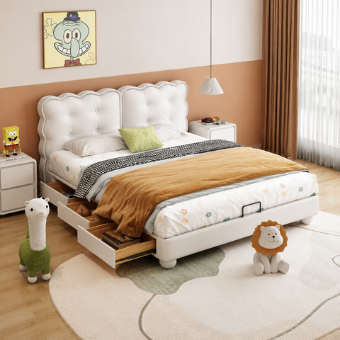 HB Rooms Double Scallop Bed