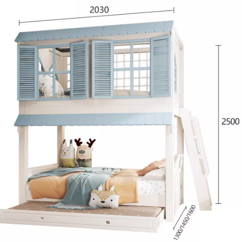 B.Design Beach House Full Height Bunk Bed (Customizable) v2