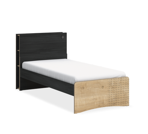 Cilek Black Bed Storage Headboard(100X200 Cm Or 120X200 Cm)