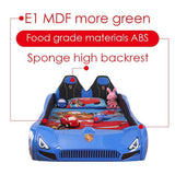 HB Rooms Grand Prix T300 Professional Car Bed (with lights and sound) (Red, Blue or Yellow) (Single or Double) - Kids Haven