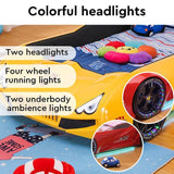 HB Rooms Grand Prix T300 Professional Car Bed (with lights and sound) (Red, Blue or Yellow) (Single or Double) - Kids Haven