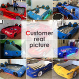 HB Rooms Grand Prix T300 Professional Car Bed (with lights and sound) (Red, Blue or Yellow) (Single or Double) - Kids Haven