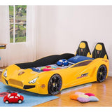 HB Rooms Grand Prix T300 Professional Car Bed (with lights and sound) (Red, Blue or Yellow) (Single or Double) - Kids Haven