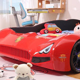 HB Rooms Grand Prix T300 Professional Car Bed (with lights and sound) (Red, Blue or Yellow) (Single or Double) - Kids Haven