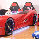 HB Rooms Grand Prix T300 Professional Car Bed (with lights and sound) (Red, Blue or Yellow) (Single or Double) - Kids Haven